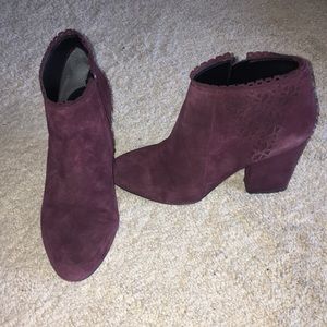 Franco Sarto Maroon Booties